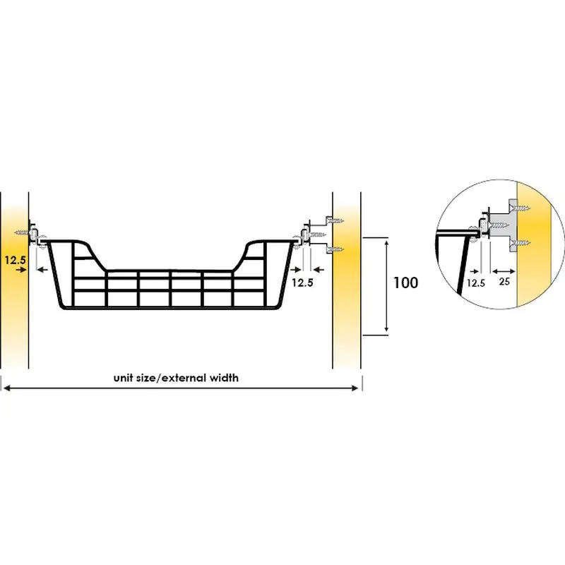 Basket Spacer, 25mm (10 Pack)
