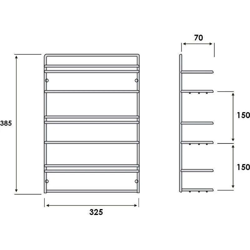 Spice Rack, Chrome Plated, 3 Tier