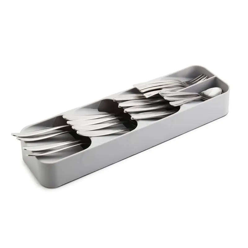 Cutlery Box Grey 410mm x 110mm x 70mm