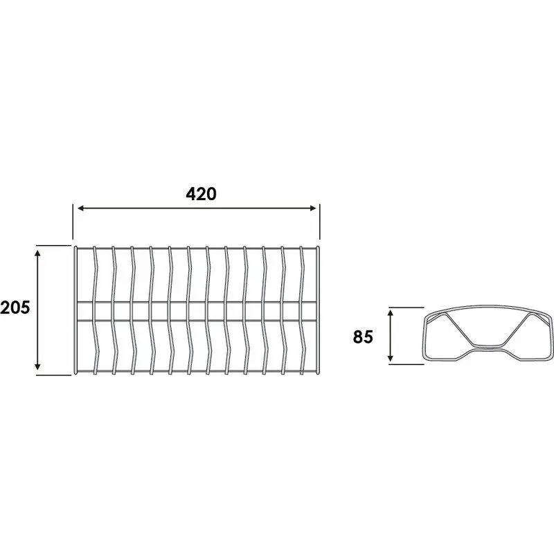 Plate Rack Chrome Plated