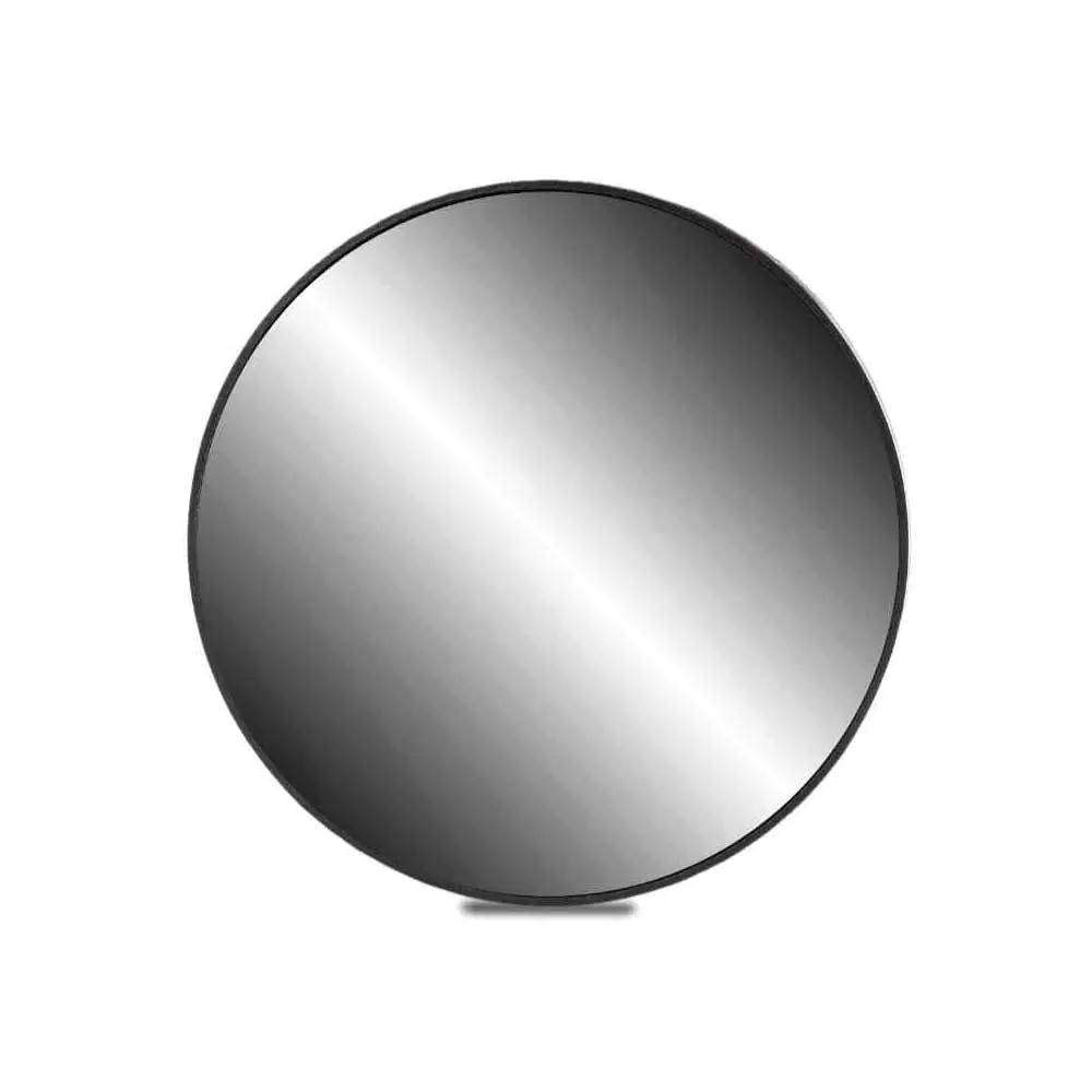 Magnified Round Mirror  Suction, Black, 80mm