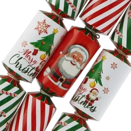 Christmas Printed Crackers 10 Piece
