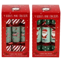 Christmas Kids Mini Crackers 9 Piece