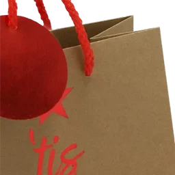 Kraft Foil Medium Christmas Gift Bags  5 Pack