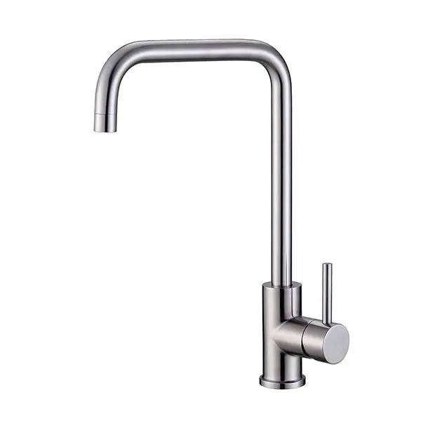 Saturn Cube Swivel Sink Mixer (Satin Finish)