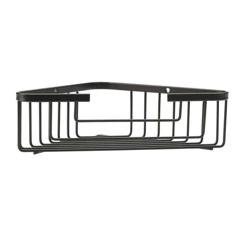 Corner Shelf, Stainless Steel, Black