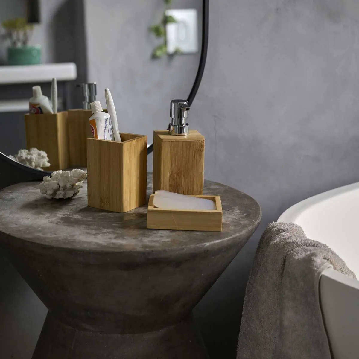 Bamboo Toothbrush Holder