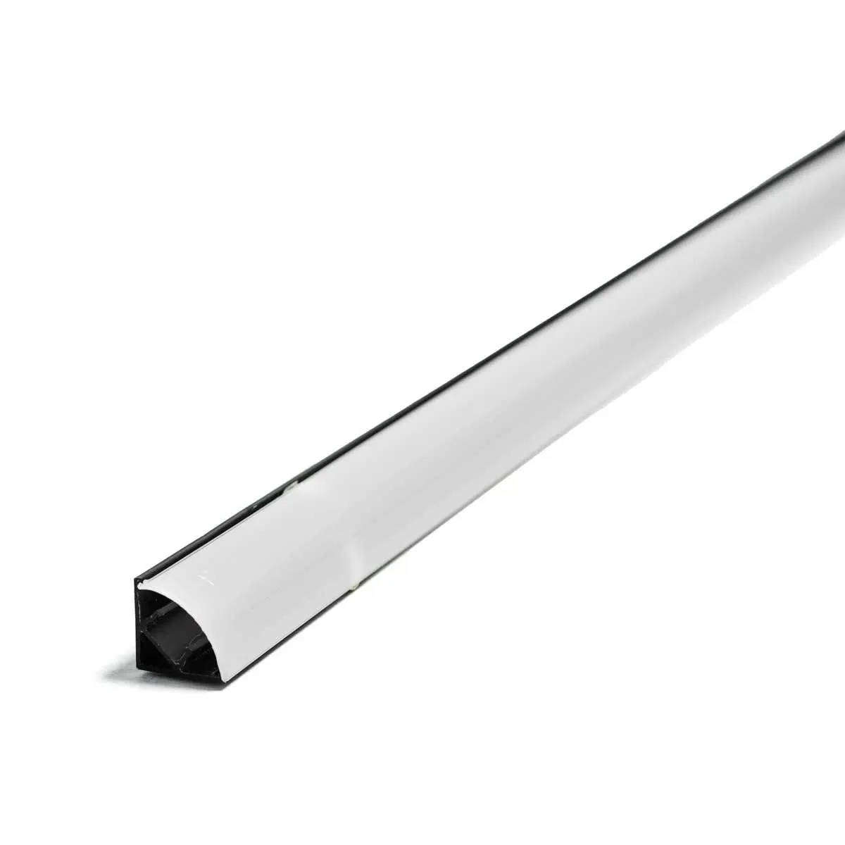 LED Profile, Corner, Black, 16mm x 16mm x 3m