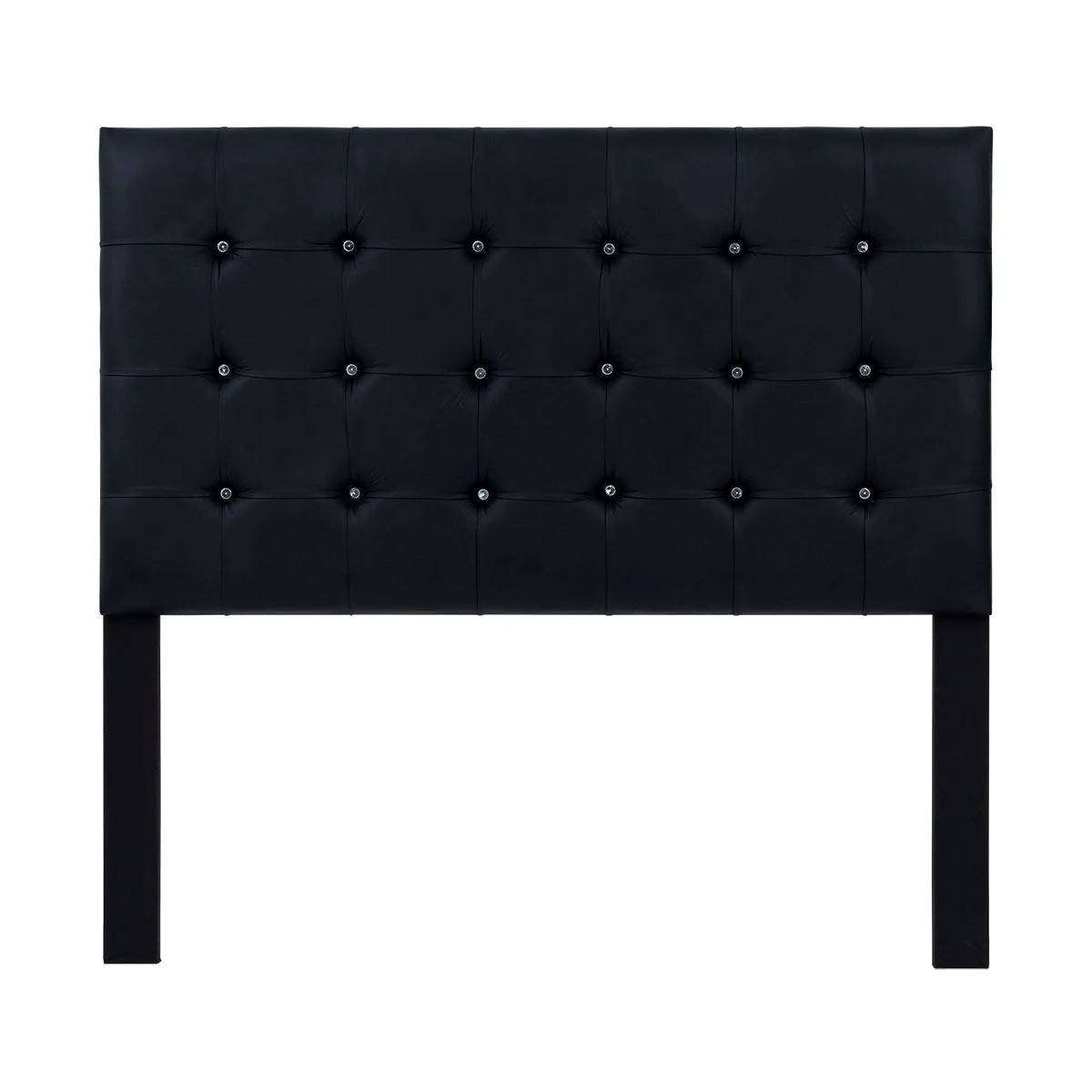 Padded Double Headboard  Black