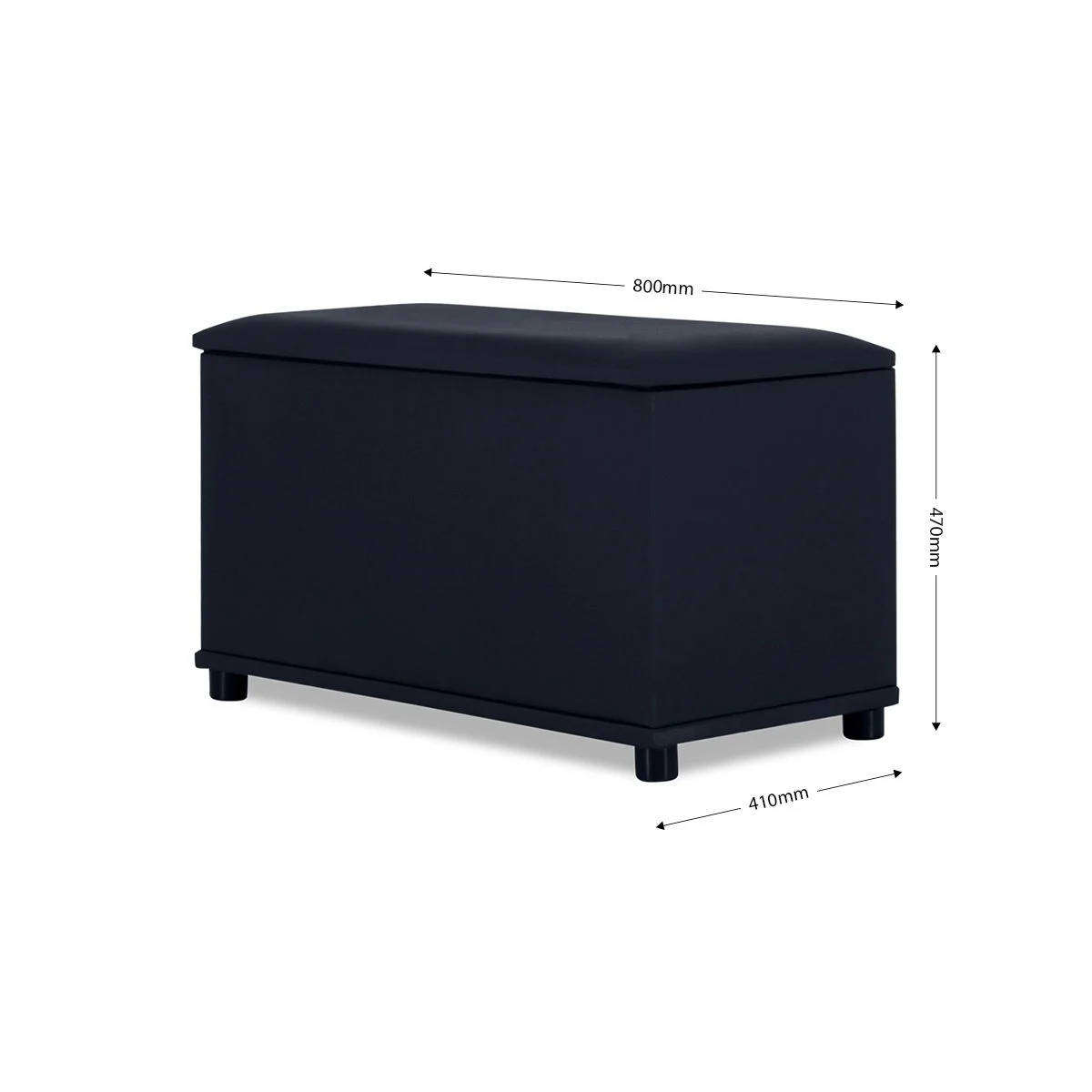 Blanket Storage Box  Black
