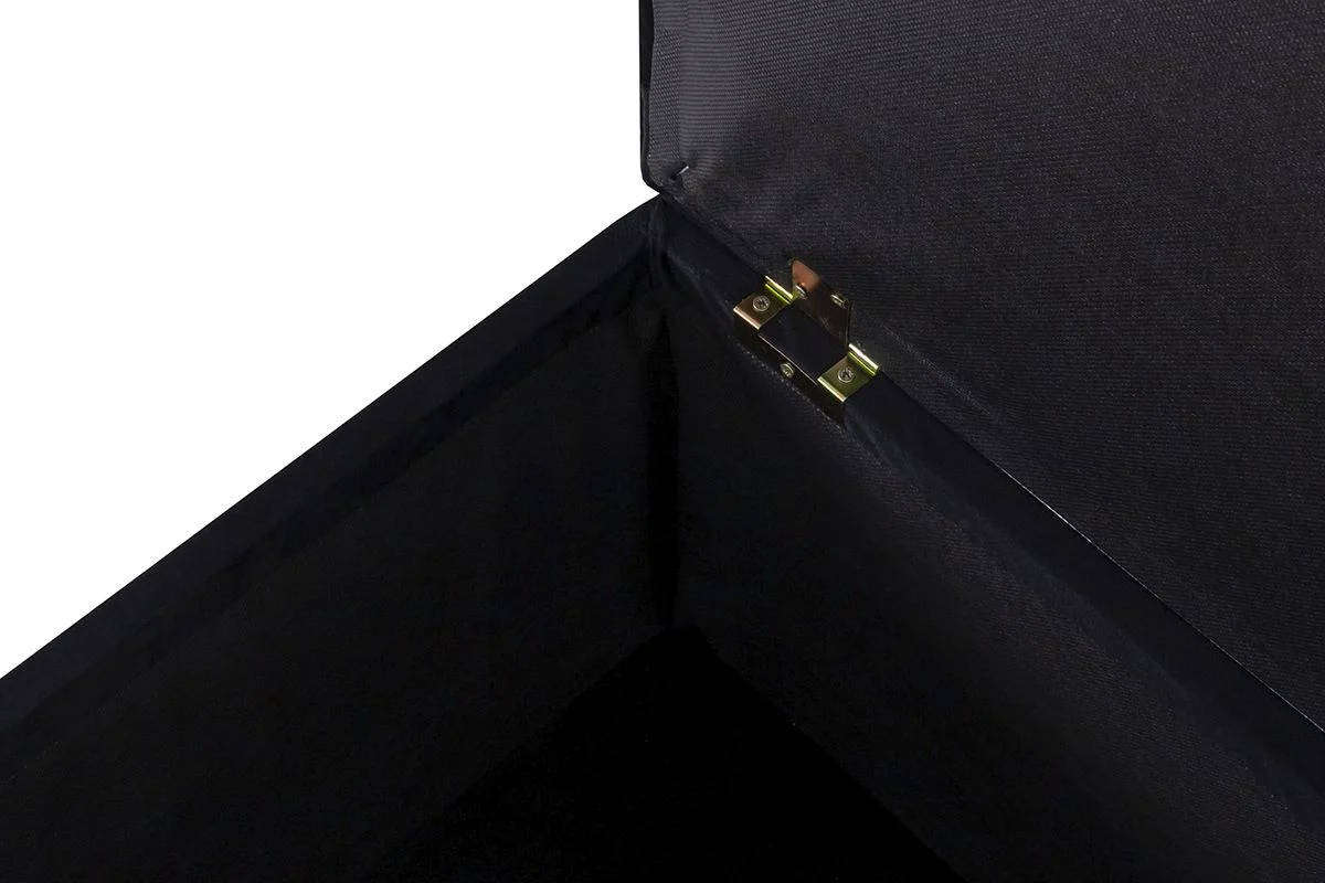 Velvet Blanket Storage Box  Black