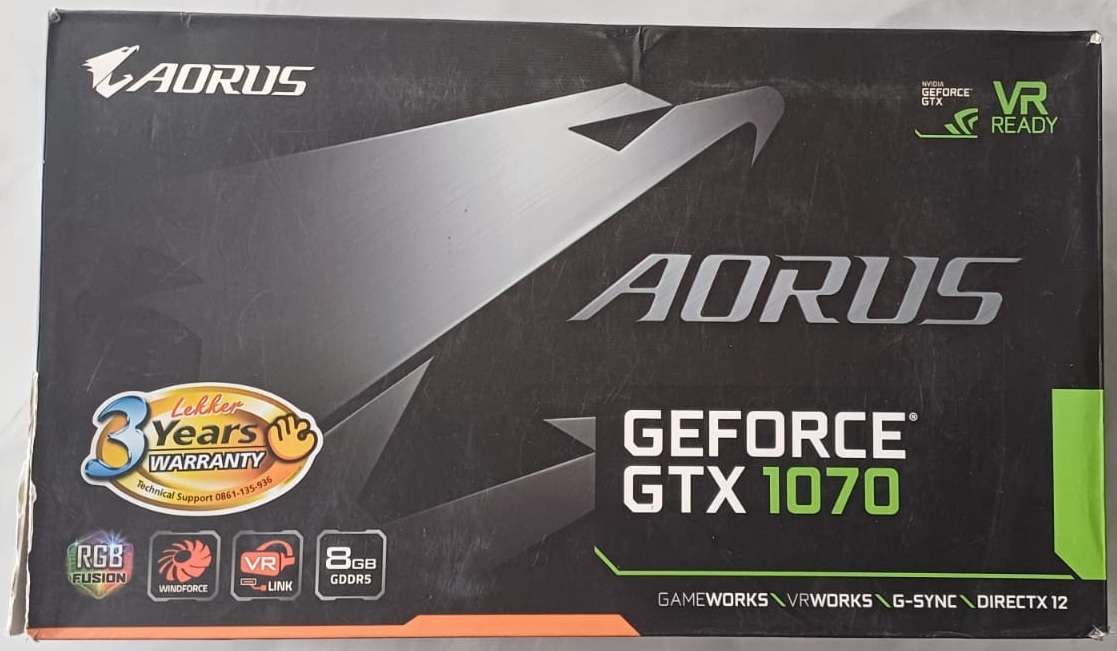 Aorus GTX 1070 (8GB)  High-Performance Graphics Card