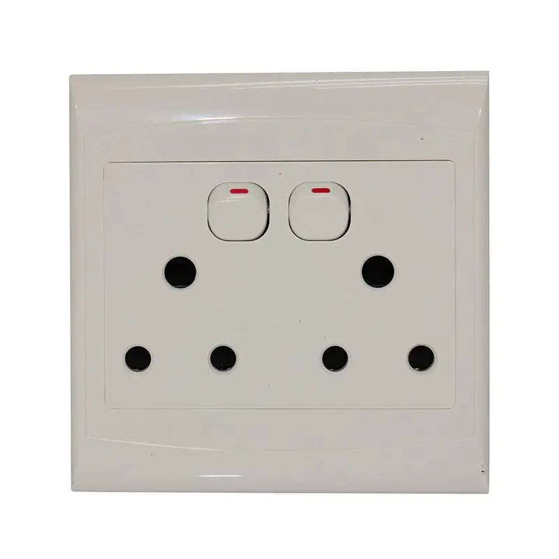 Switched Socket, 2 x 3Pin