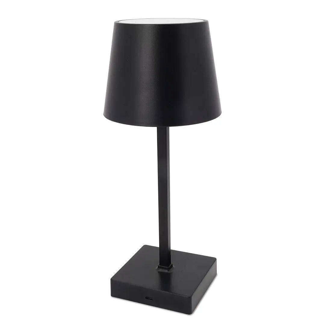 LED Table Lamp, Battery/USB, Black