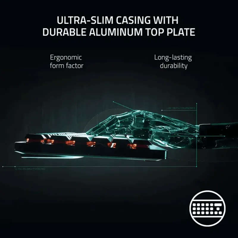 Razer DeathStalker V2 Gaming Keyboard  Precision & Durability