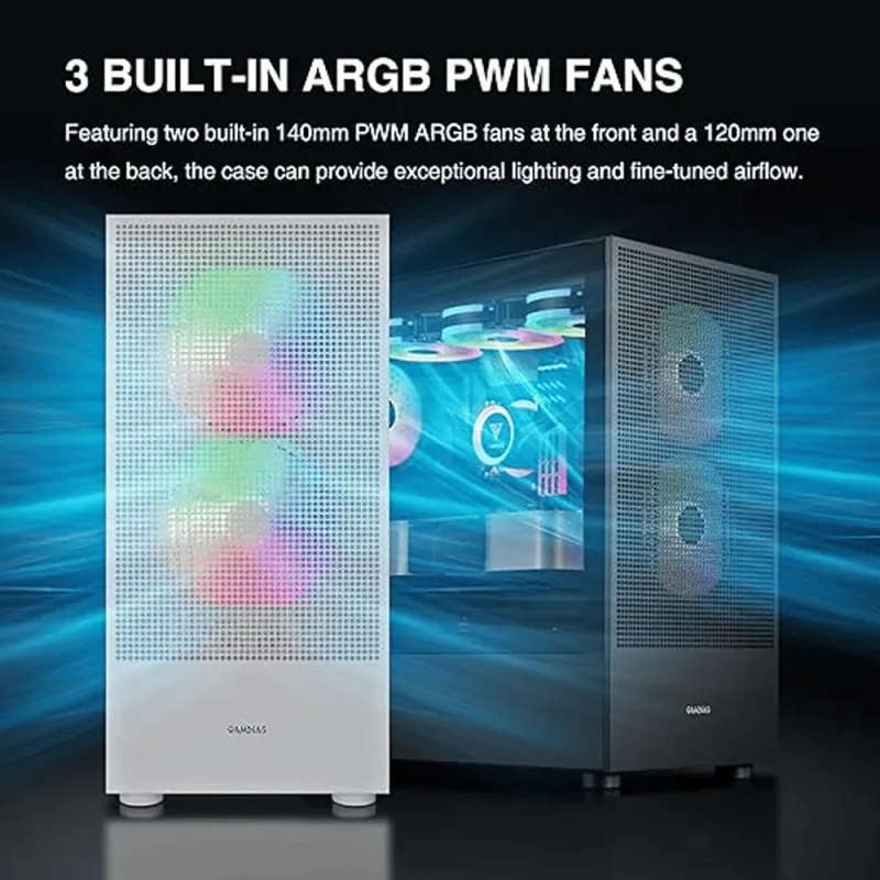 Gamdias TALOS E3 MESH Elite Gaming Case - Black