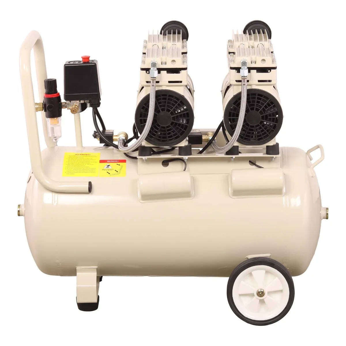 MAC AFRIC 50 Litre Silent Oil-Free Air Compressor  1.5 kW (2 HP) 230 V