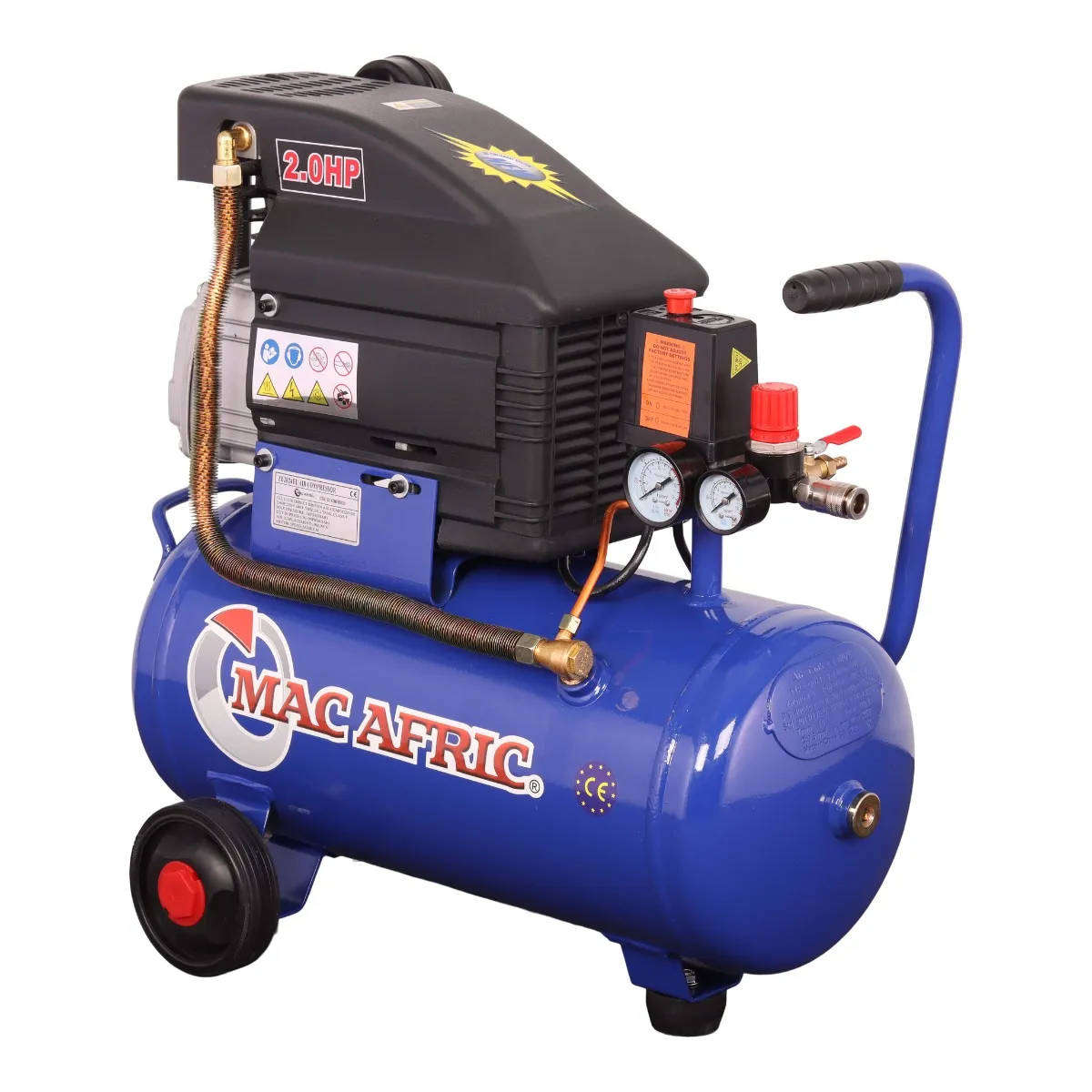 MAC AFRIC 24 Litre 1.45 kW (2 HP) Direct Drive Compressor  230 V