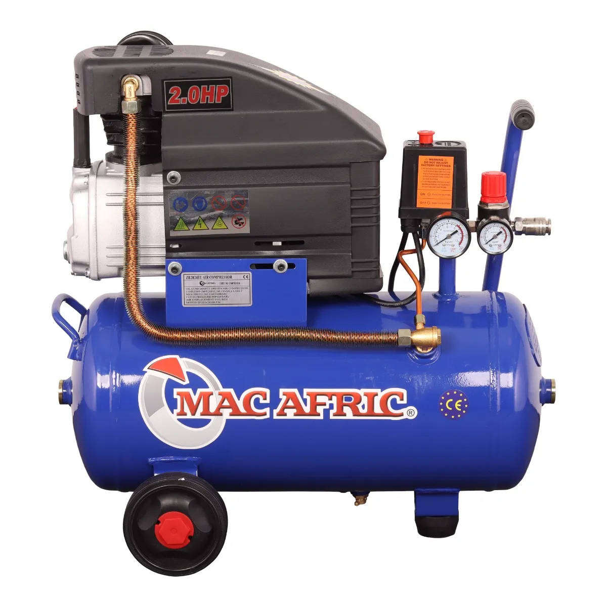MAC AFRIC 24 Litre 1.45 kW (2 HP) Direct Drive Compressor  230 V