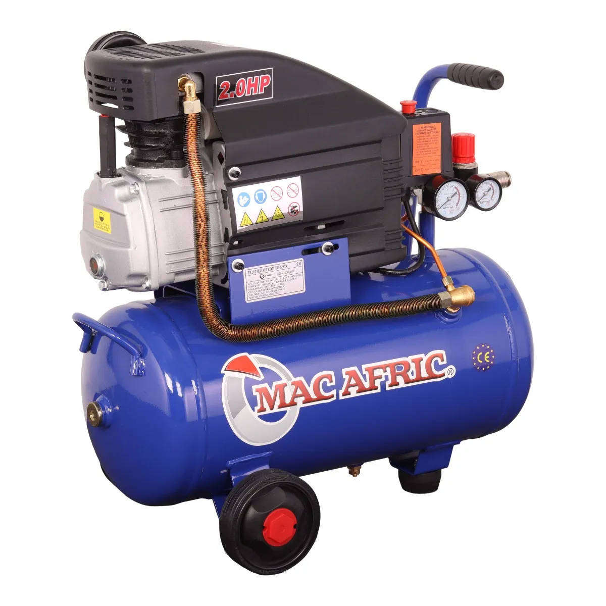 MAC AFRIC 24 Litre 1.45 kW (2 HP) Direct Drive Compressor  230 V
