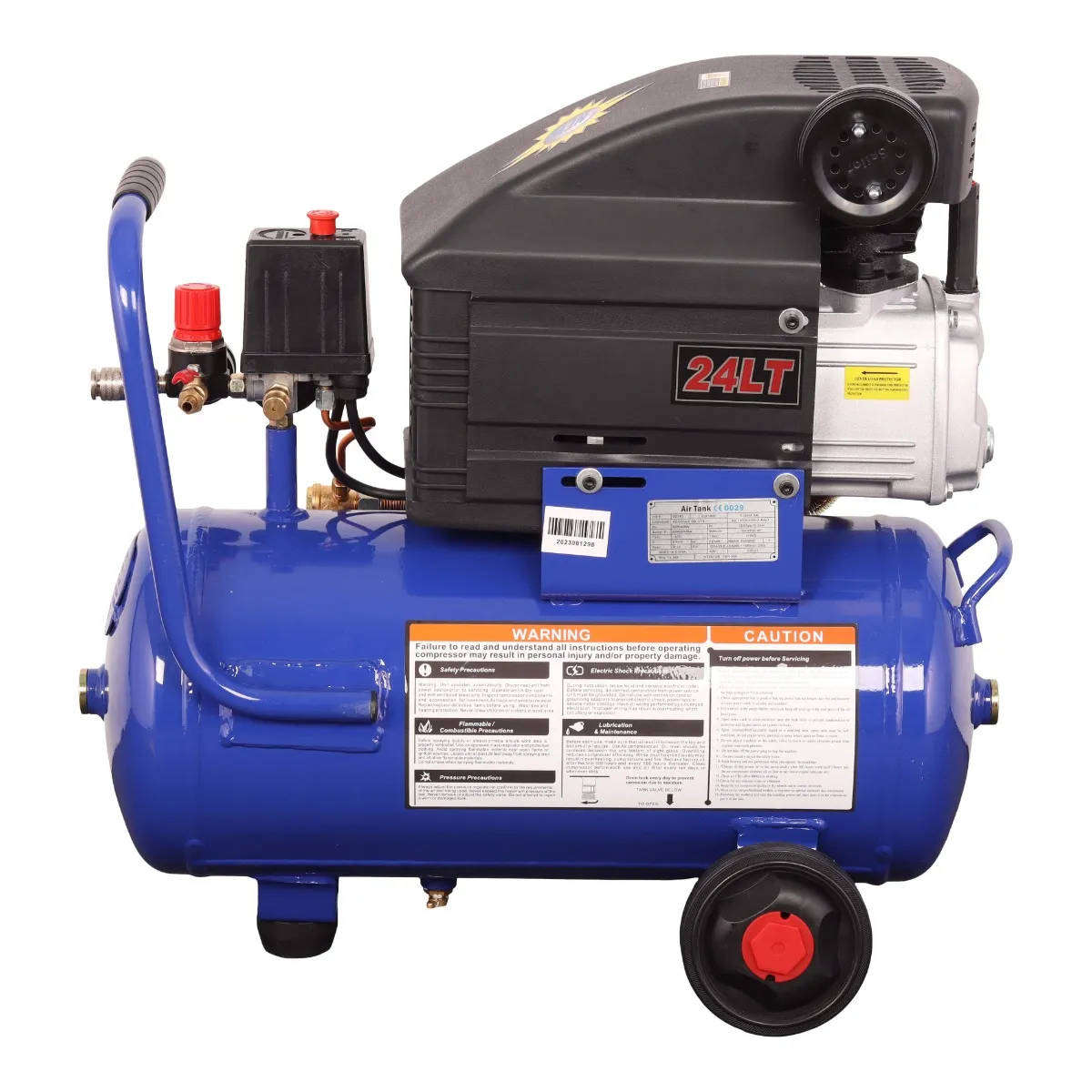 MAC AFRIC 24 Litre 1.45 kW (2 HP) Direct Drive Compressor  230 V