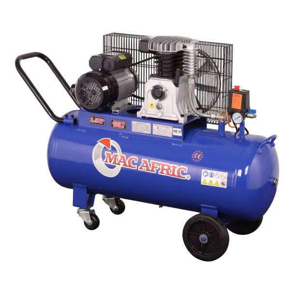 100 Litre 1.8 kW (2.5 HP) Belt Driven Air Compressor  230 V