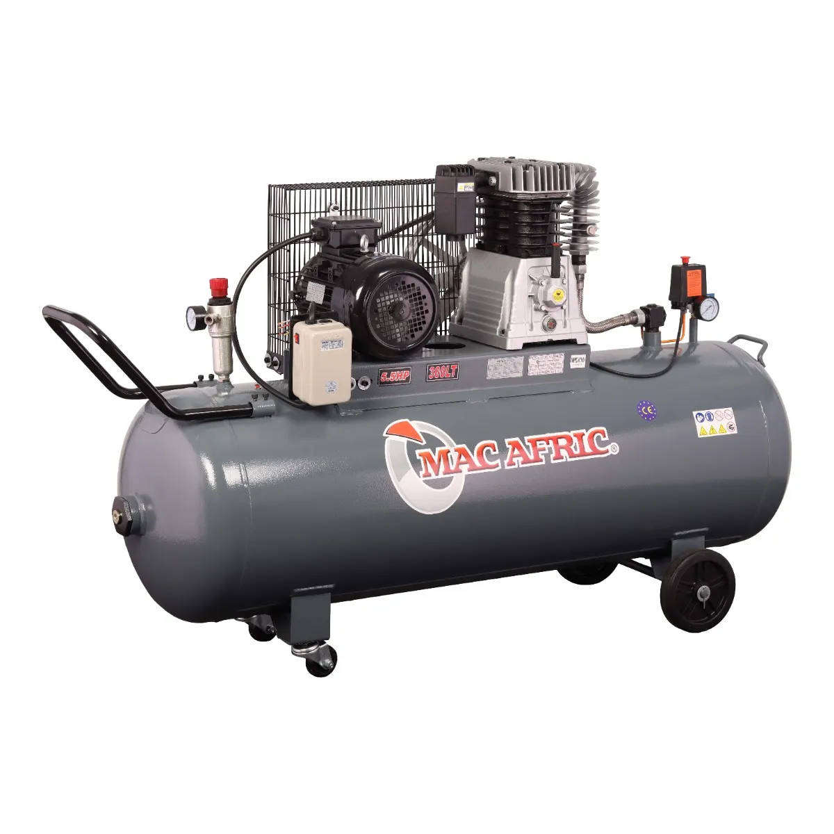 MAC AFRIC 300 Litre 4 kW (6 HP) Belt Driven Compressor  380 V