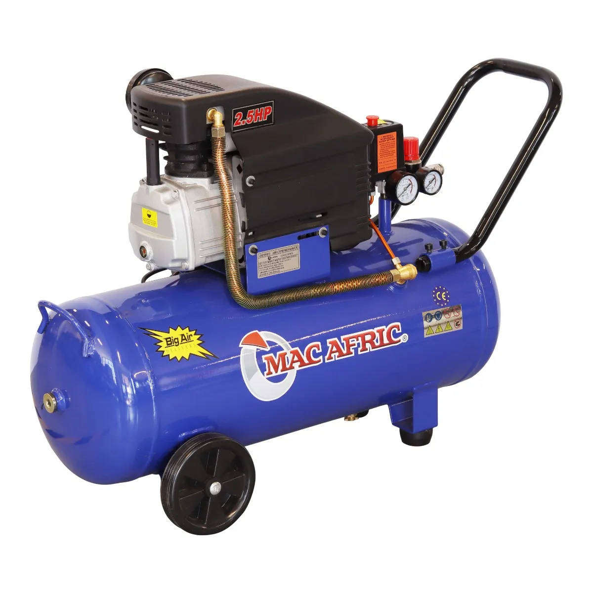 MAC AFRIC 50 Litre 1.5 kW (2 HP) Direct Drive Compressor  230 V
