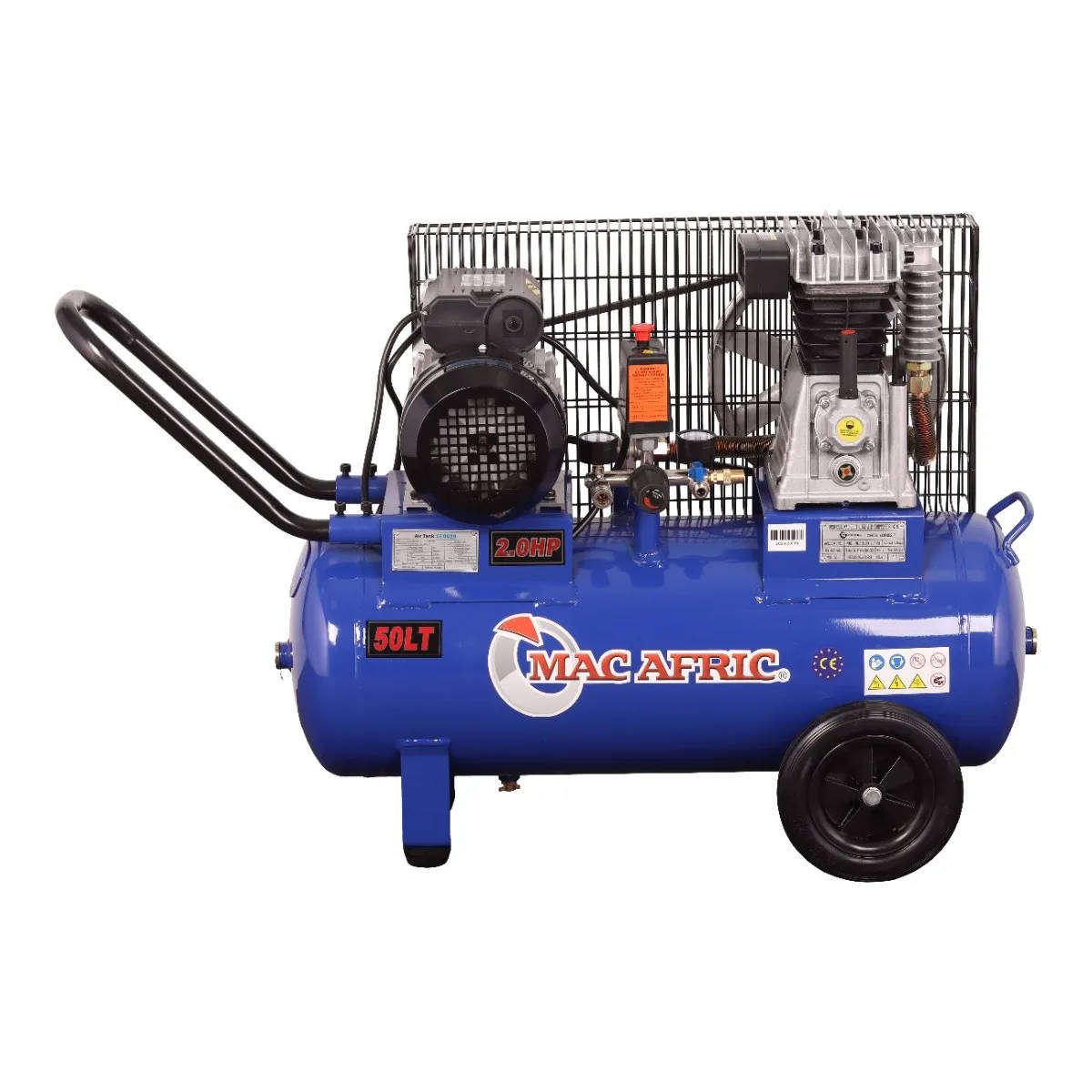 MAC AFRIC 50 Litre 1.5 kW (2 HP) Belt Driven Compressor  230 V