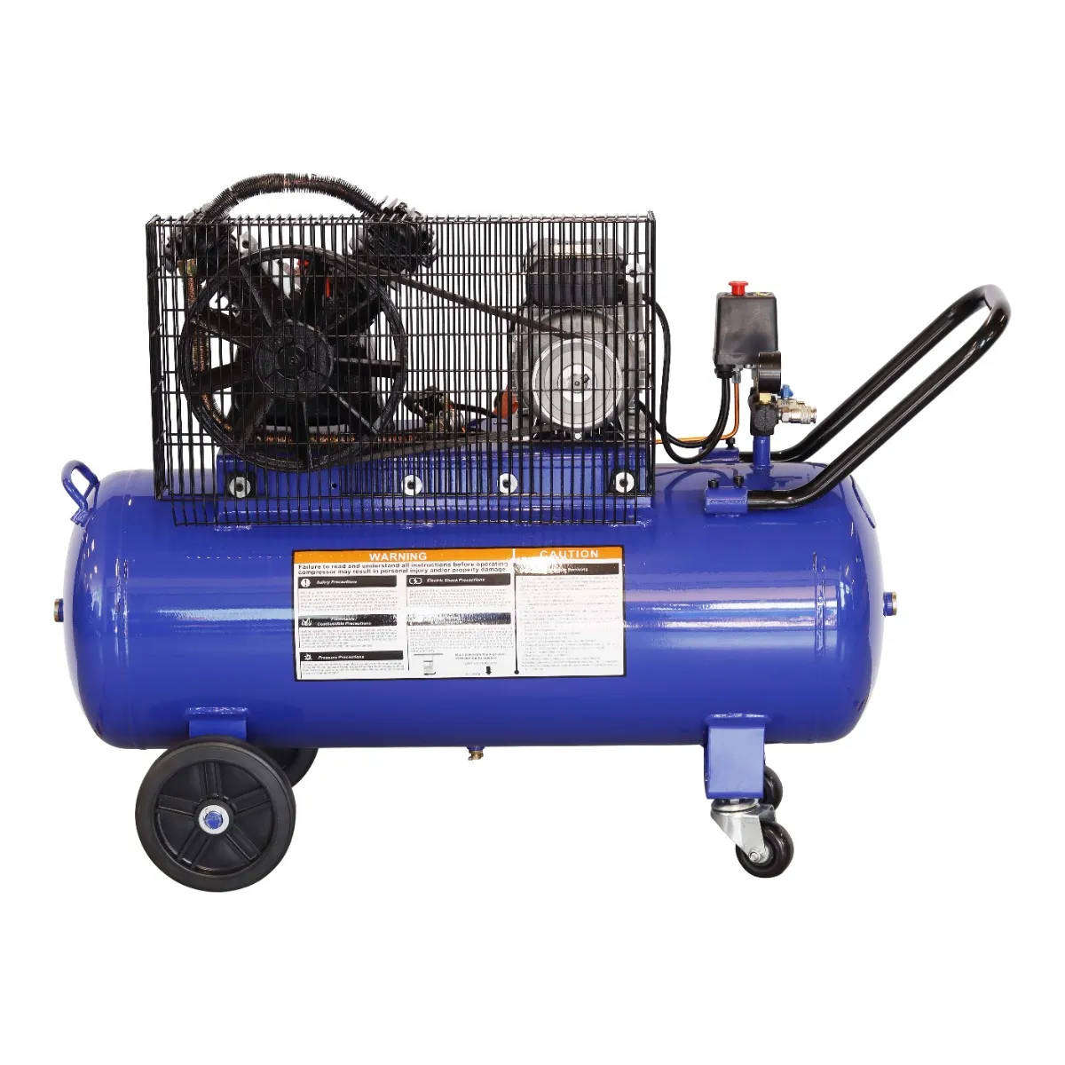 100 Litre 1.5 kW (2 HP) Belt Driven V-Type Air Compressor  230 V