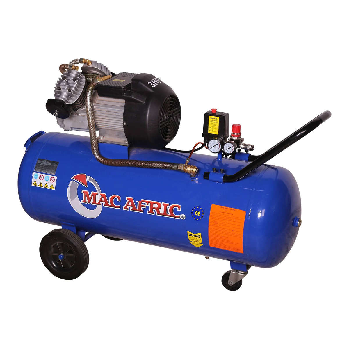 MAC AFRIC 100 Litre 2.2 kW (3 HP) Direct Drive V-Type Compressor  230 V