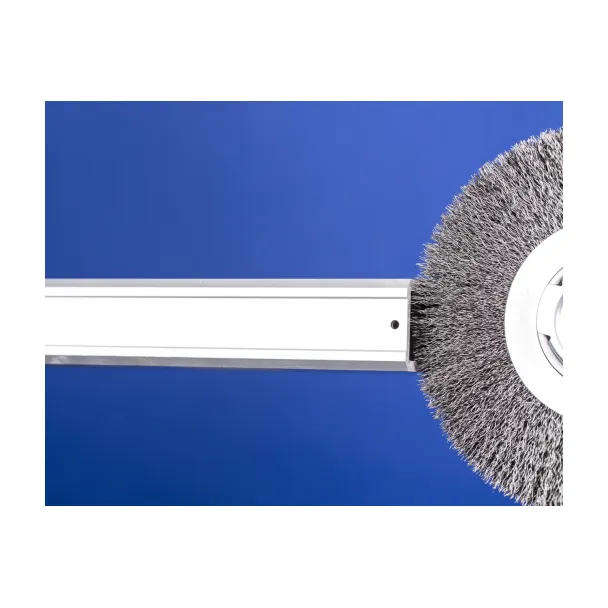 Wide Crimped Steel Wire Wheel Brush for Bench Grinder  200 x 25mm