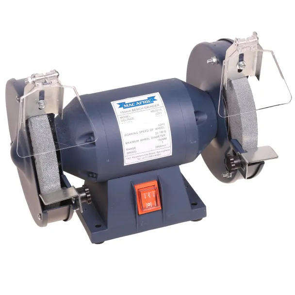 6" (150mm) Bench Grinder with Adjustable Tool Rests and Spark Shields