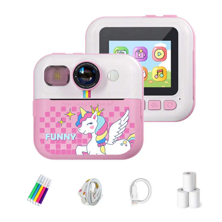 Kids Instant Printing Camera in Pink