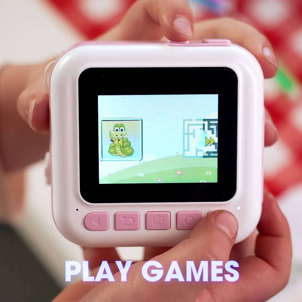 Kids Instant Printing Camera in Pink