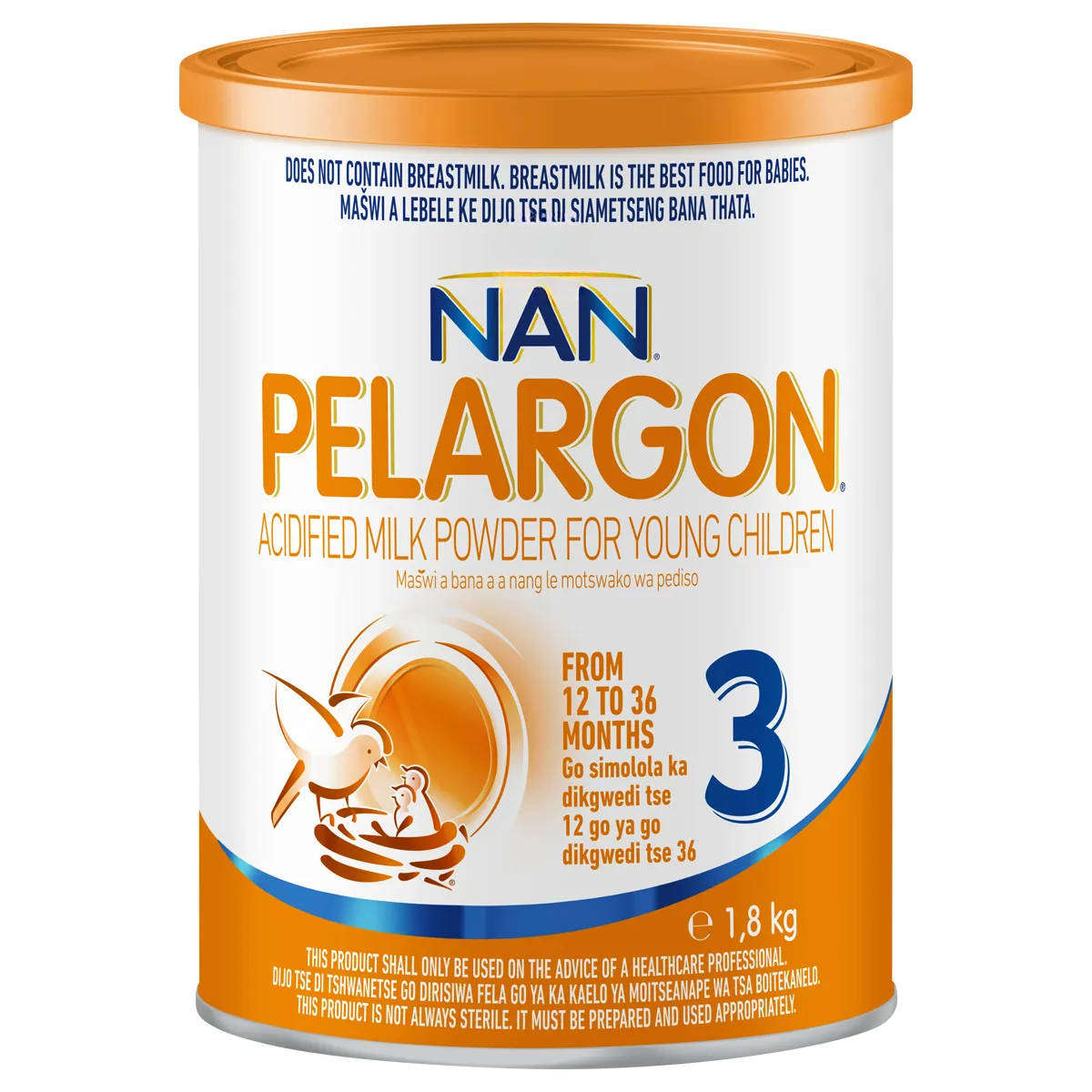 Nan Pelargon Infant Formula Stage 3, 1.8kg