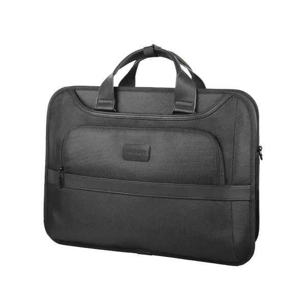 15.6-Inch Laptop Messenger Bag Water-Resistant Multi-Compartment Travel & Work Bag Black