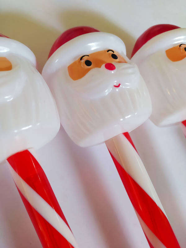 Santa Christmas Solar Garden Lights  Set of 5