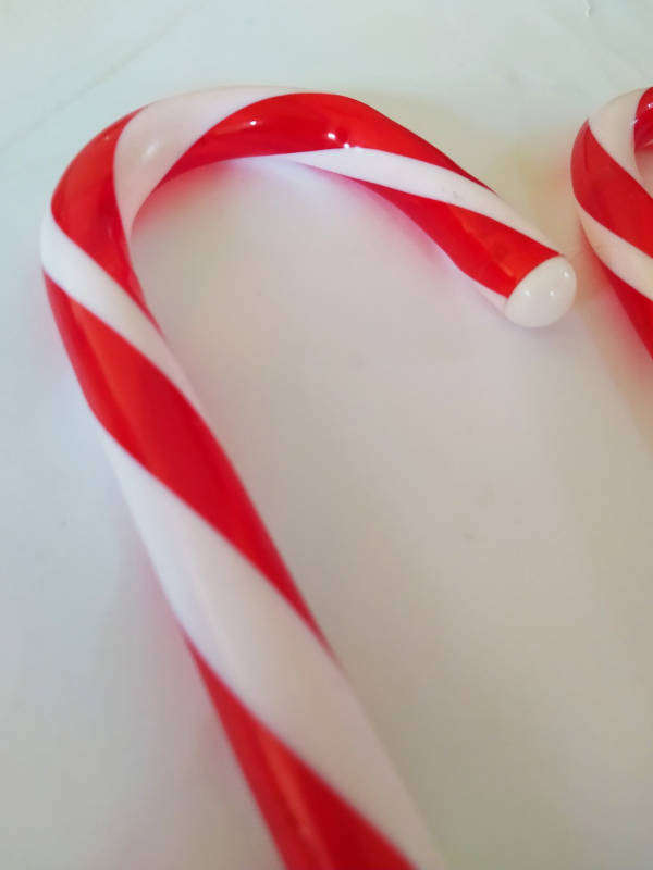 Candycane Christmas Solar Garden Lights  Set of 5
