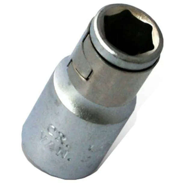 Socket Adapter Coupler 1/4" F Square x 1/4" F Hex