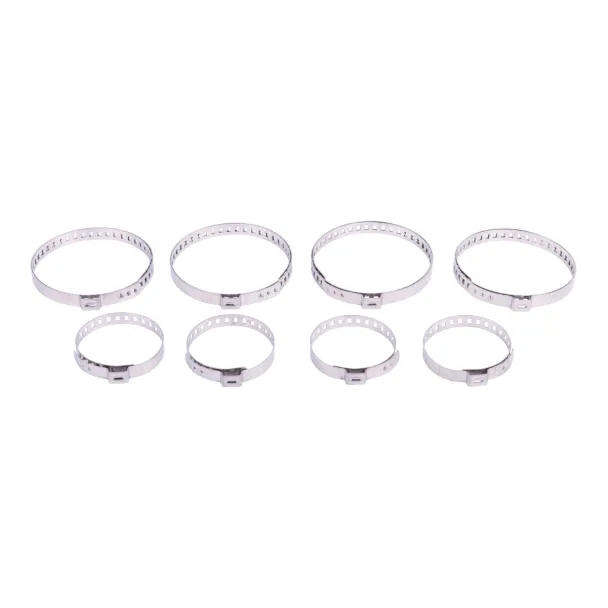 8PCS CVJ Boot Clamps Set  Stainless Steel Durable Clamps