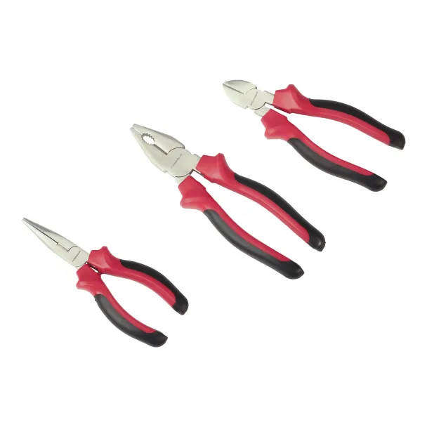 3 Piece Plier Set  Chrome Vanadium Steel