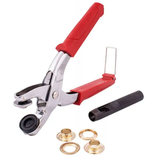 Eyelet Setting Tool Kit with 10 PCS Eyelets (12 MM)
