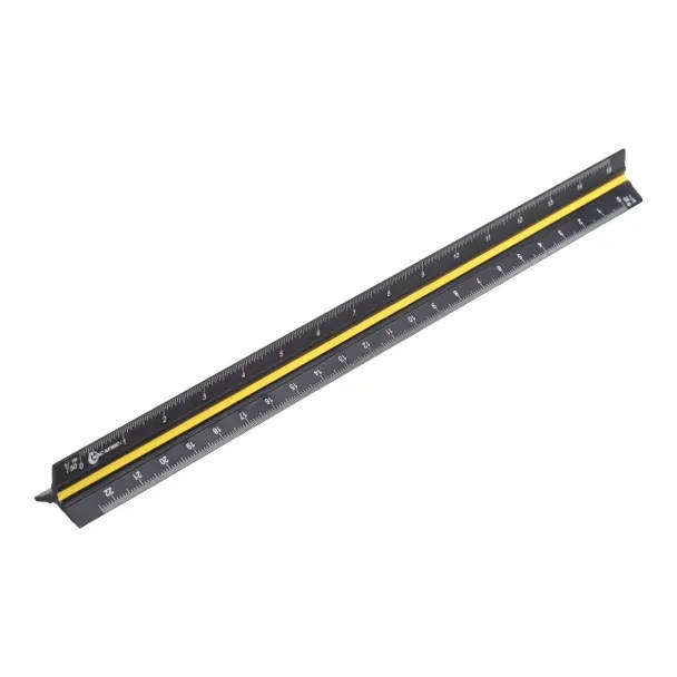 300 mm Triangular Architect Scale Ruler  3-Color Coded, Solid Aluminium