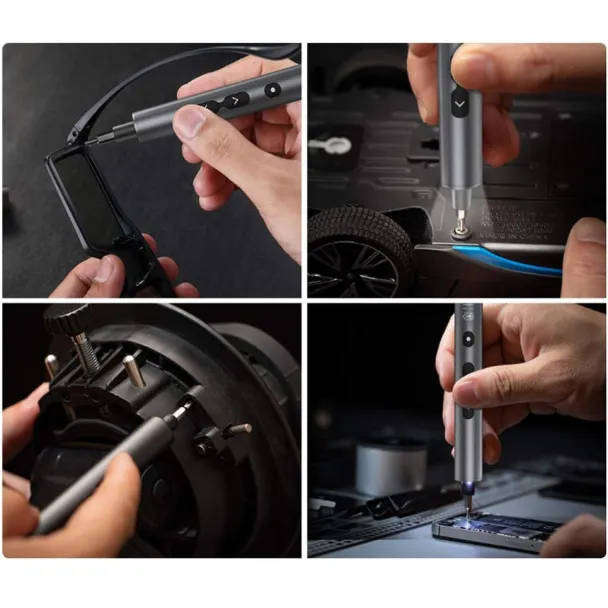 Cordless Mini Screwdriver 28-in-1 Rechargeable Kit with LED