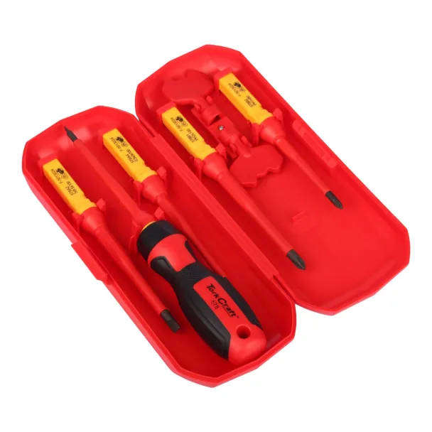 8-Piece VDE Insulated Screwdriver Set with Storage Box