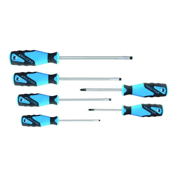 6 Pce Slotted & Phillips Screwdriver Set