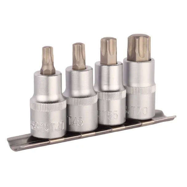 4-Piece Male Deep Torx Socket Set  1/2" Drive