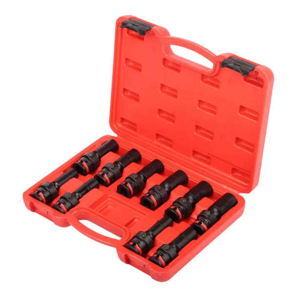 10-Piece 1/2" Deep Swivel Impact Socket Set