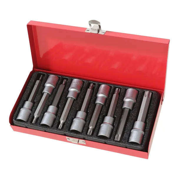 9-Piece 1/2" IN Drive Extra Long Socket Set